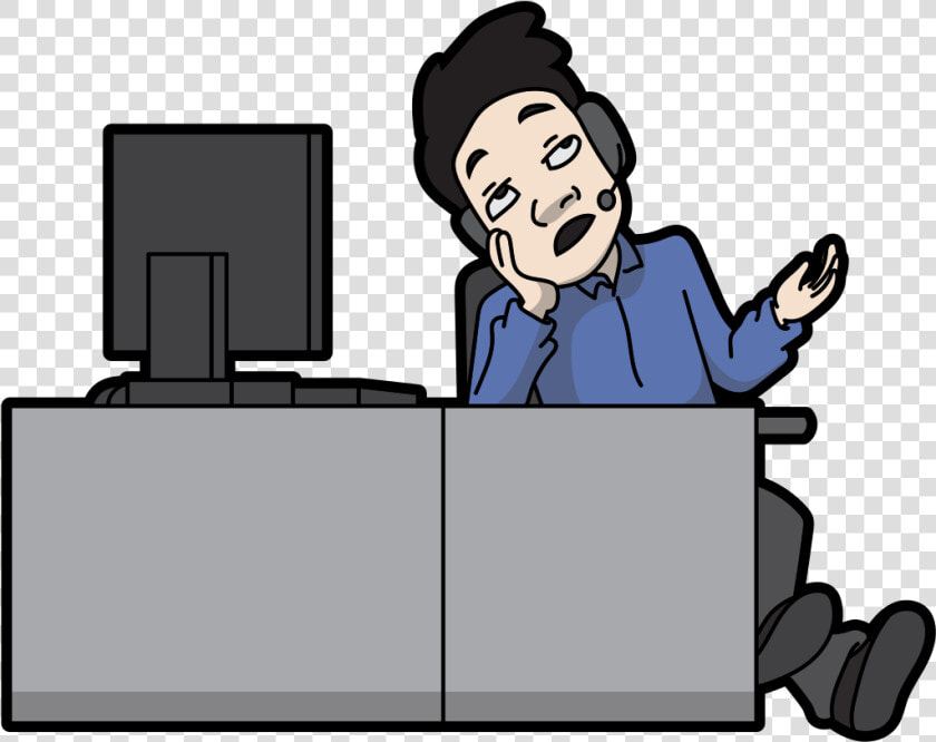 Bored In Call Center  HD Png DownloadTransparent PNG