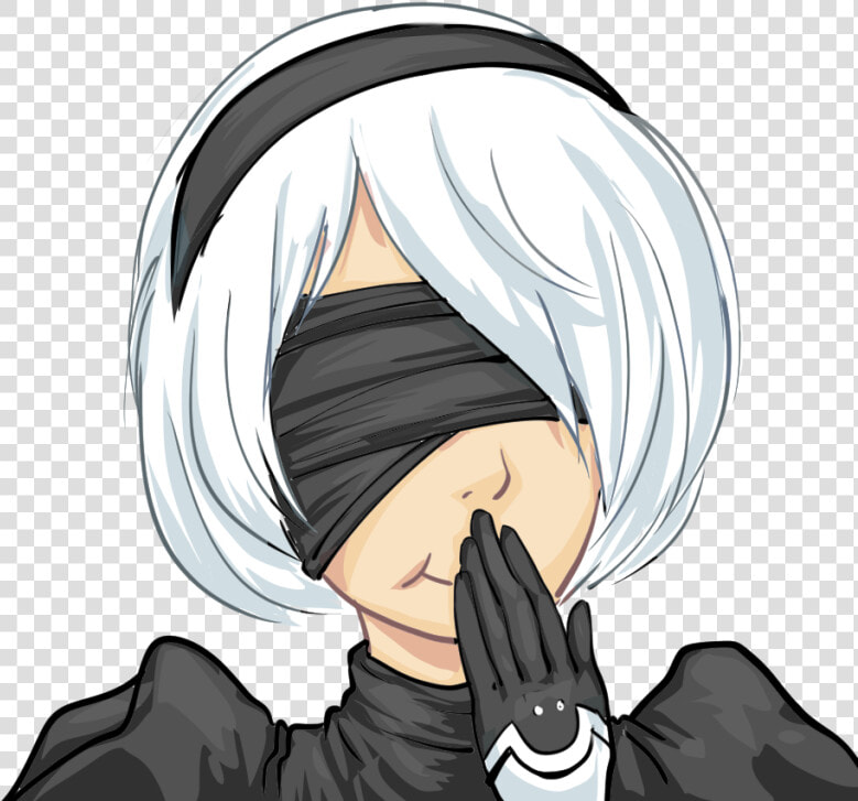 View Samegoogleiqdbsaucenao Laughing 2b     Nier 2b Weight Gain  HD Png DownloadTransparent PNG