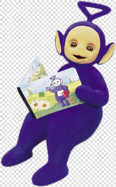 Teletubbies Tinky Winky Reading   Teletubbies Tinky Winky Transparent  HD Png DownloadTransparent PNG