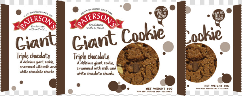 Triple Chocolate Giant Cookie   Chocolate Chip Cookie  HD Png DownloadTransparent PNG