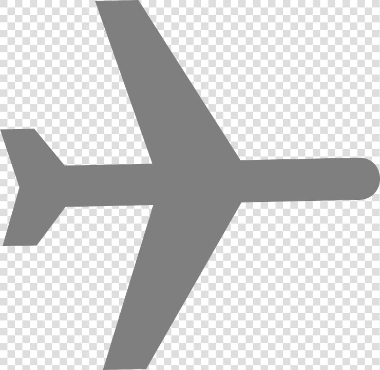 Airplane  Aircraft  Airline  Plane  Grey  Silhouette   Cartoon Airplane From Above  HD Png DownloadTransparent PNG