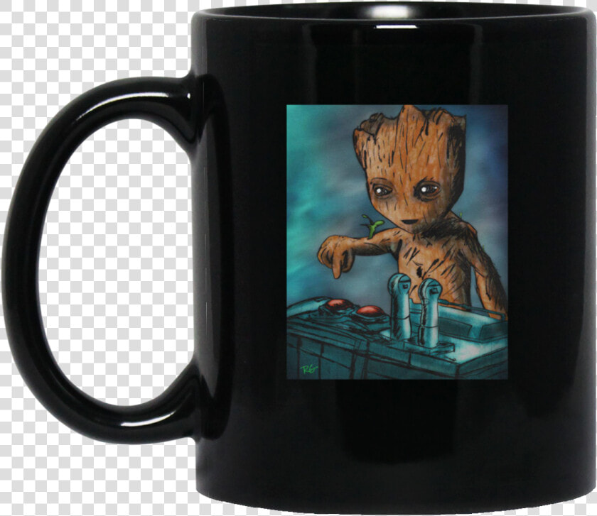 Baby Groot Death Button New Wave Tee Png Groot Death   Mug  Transparent PngTransparent PNG