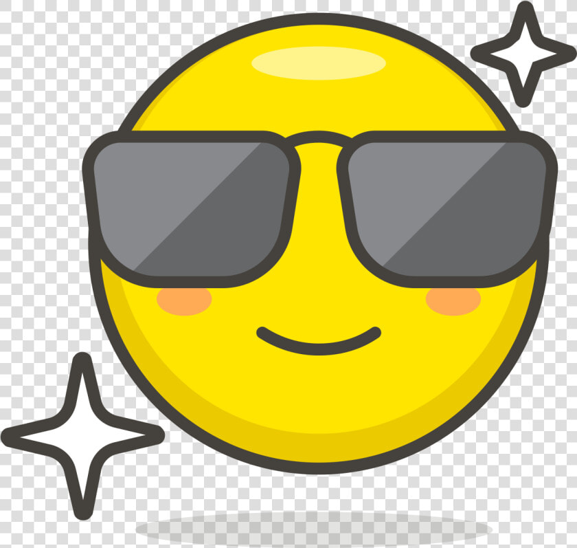 012 Smiling Face With Sunglasses   Smiling Face  HD Png DownloadTransparent PNG