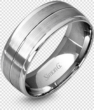 14k White Gold Men S Ring Diamond Showcase Longview    Simon G Lg103  HD Png DownloadTransparent PNG