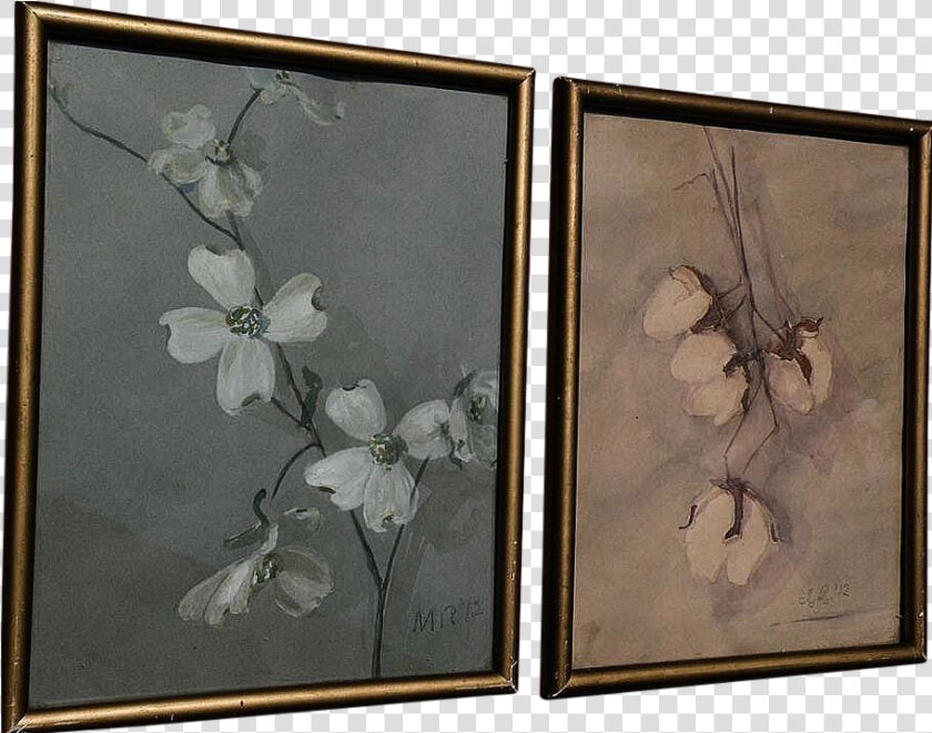 Southern Art Pair Of 1912 Signed Watercolor Paintings   Visual Arts  HD Png DownloadTransparent PNG