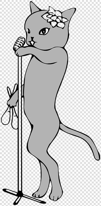 Vocal  Music  Jazz  Cat  Microphone   พูด ไม ค์ การ์ตูน  HD Png DownloadTransparent PNG