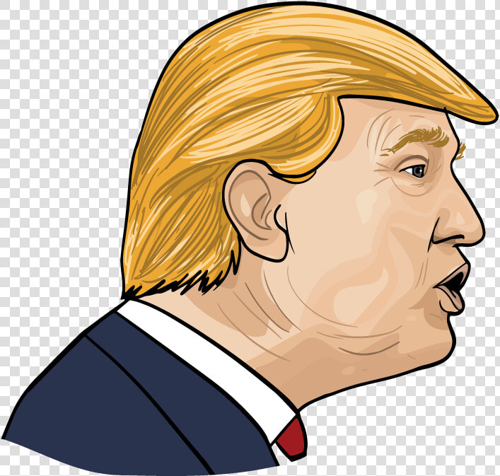 Donald Cartoon Trump Png File Hd Clipart   Donald Trump Face Cartoon  Transparent PngTransparent PNG