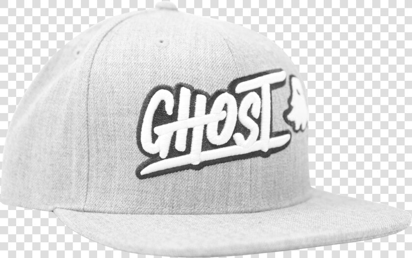 Ghost Logo Heather Gray Snapback   Baseball Cap  HD Png DownloadTransparent PNG