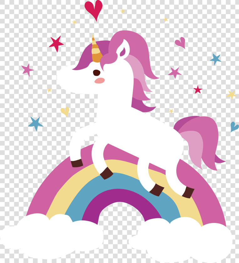 Unicorn Adobe Illustrator Computer File   Unicorn And Rainbow Png  Transparent PngTransparent PNG