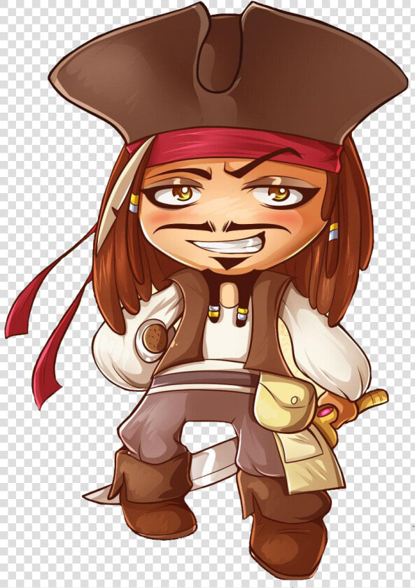 Jack Sparrow Chibi   Png Download   Captain Jack Sparrow Chibi  Transparent PngTransparent PNG