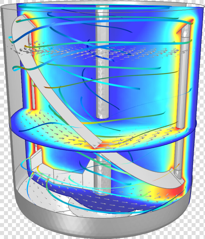 Is Mixed And Heated Using The Rotating Machinery  Non isothermal   Computational Fluid Dynamics Reactor  HD Png DownloadTransparent PNG