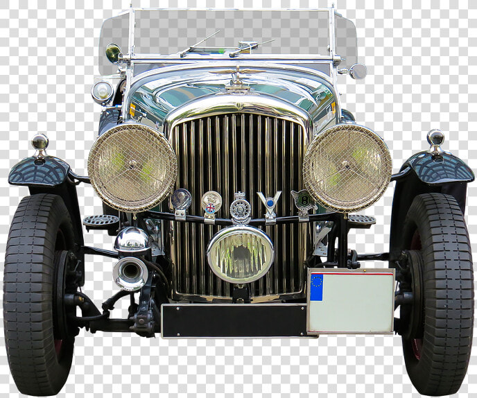 Vehicle  Oldtimer  Bentley  Auto  Automotive  Old   Vintage Car Front View Png  Transparent PngTransparent PNG