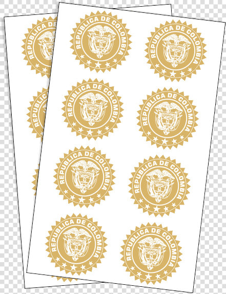 Escudos Colombia Dorados   Escudo De Colombia Dorado  HD Png DownloadTransparent PNG