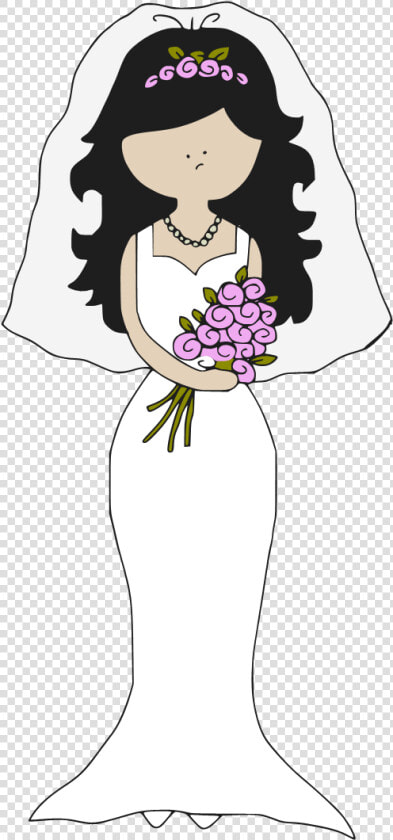 Transparent Bride Clipart   Bridal Shower Bride Clip Art  HD Png DownloadTransparent PNG