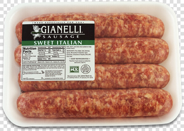 Hot Italian Sausage Nutrition  HD Png DownloadTransparent PNG