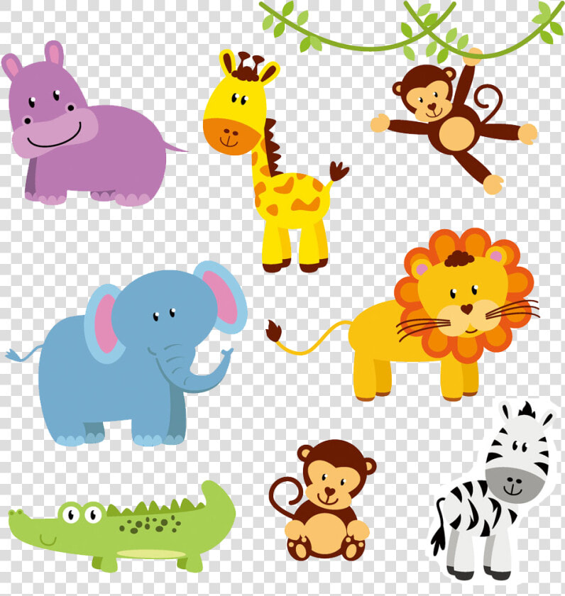 Jungle Animal Zoo Northern Giraffe Clip Art   Animals Free Clipart  HD Png DownloadTransparent PNG