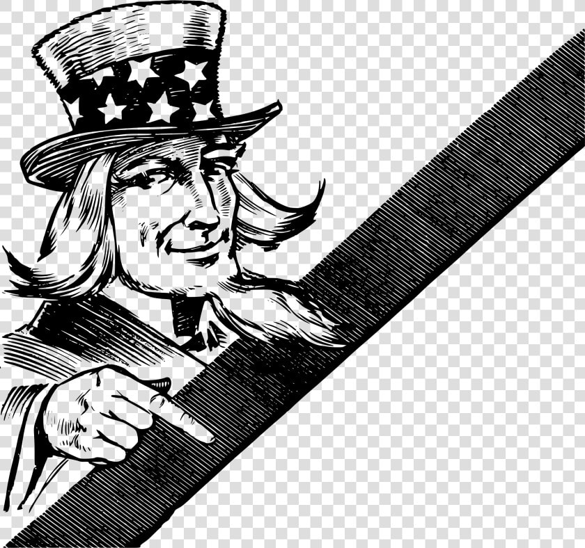 Free Clipart Uncle Sam Taking Money   Kartun Menunjuk Ke Bawah  HD Png DownloadTransparent PNG