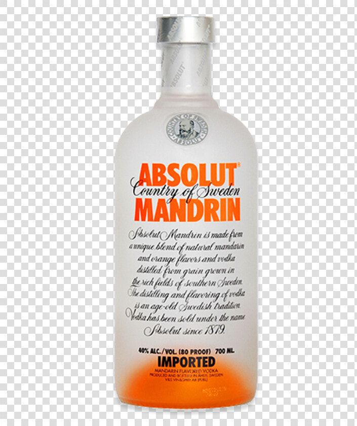 Absolut Mandarin Vodka 700ml   Absolut Vodka Mandarin  HD Png DownloadTransparent PNG