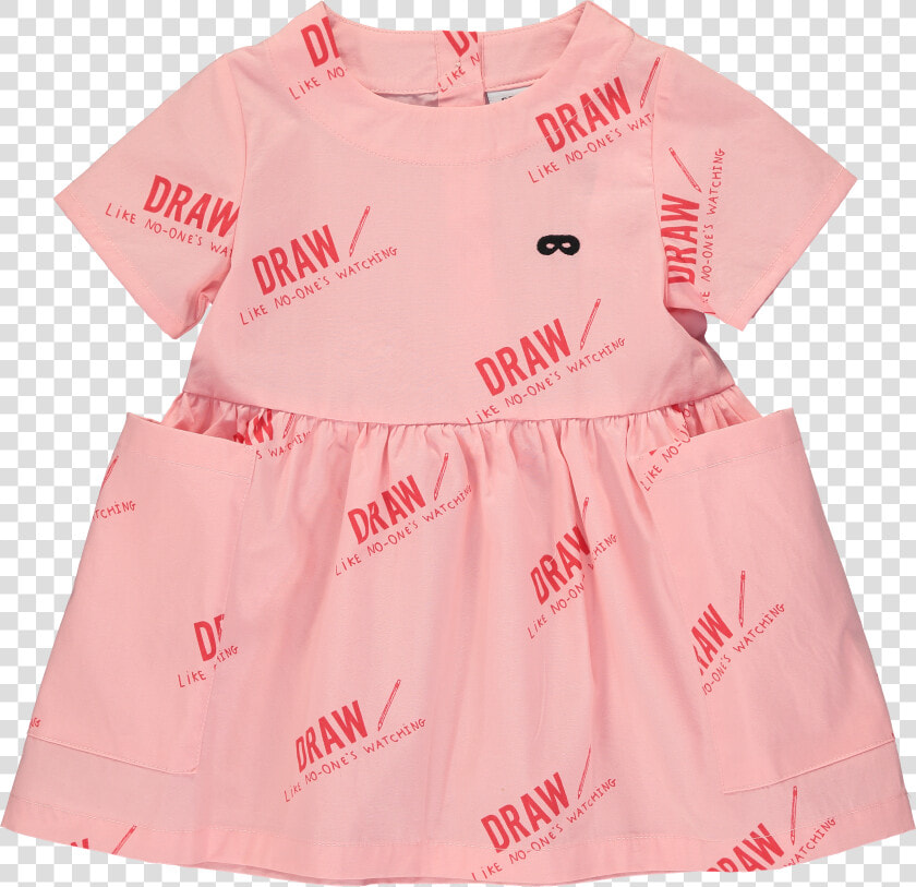 Beau Loves Pink Draw Baby Dress  HD Png DownloadTransparent PNG