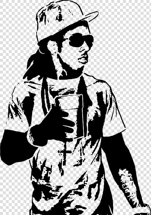 Lil Wayne Clipart Wayne Png   Lil Wayne Black And White Drawing  Transparent PngTransparent PNG