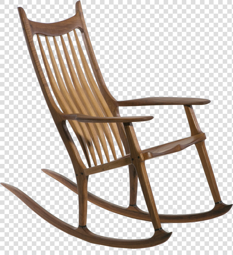 Terrasse En Ville Immobilier   Sam Maloof Rocking Chair Template  HD Png DownloadTransparent PNG