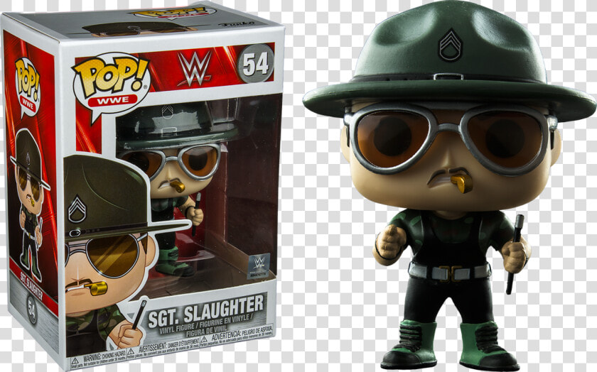 Slaughter Pop Vinyl Figure   Wwe Sgt Slaughter Pop  HD Png DownloadTransparent PNG