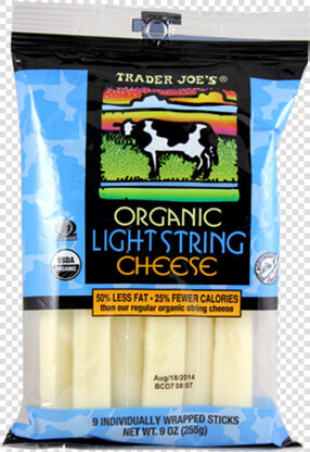 Trader Joe  39 s Organic Light String Cheese Nutrition  HD Png DownloadTransparent PNG