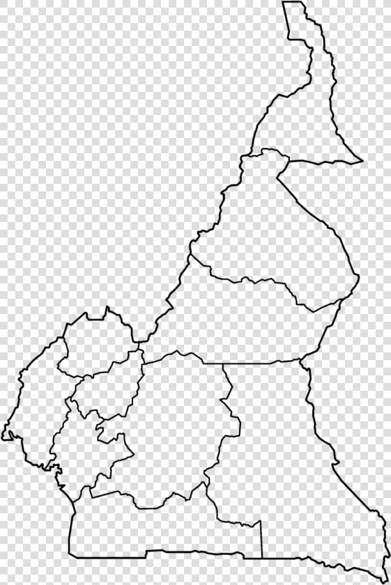 Cameroon Provinces Blank   Cameroon Provinces  HD Png DownloadTransparent PNG