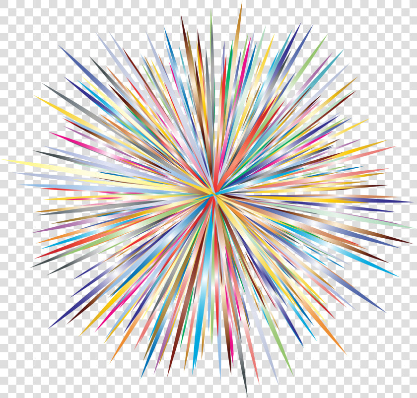 Prismatic Unilateral Explosion Clip Arts   Firework 4th Of July Clipart  HD Png DownloadTransparent PNG