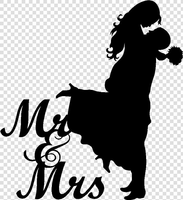 Shadow Clipart Wedding For   Wedding Silhouette Mr And Mrs  HD Png DownloadTransparent PNG