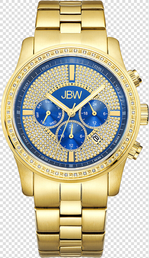 Jbw Vanquish J6337e Gold Gold Diamond Watch Front  HD Png DownloadTransparent PNG