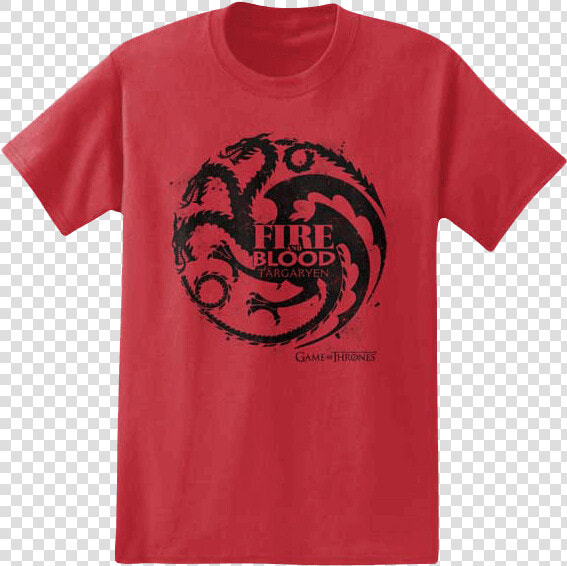 Targaryen Fire And Blood T shirt   Game Of Thrones Targaryen Logo  HD Png DownloadTransparent PNG