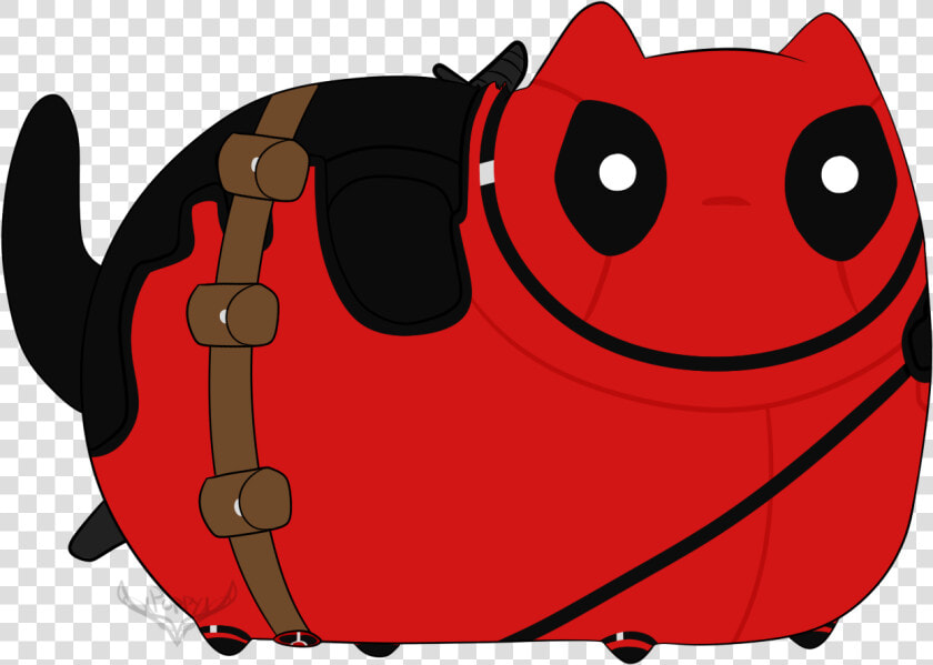 Deadpool Pusheen   Pusheen Deadpool  HD Png DownloadTransparent PNG