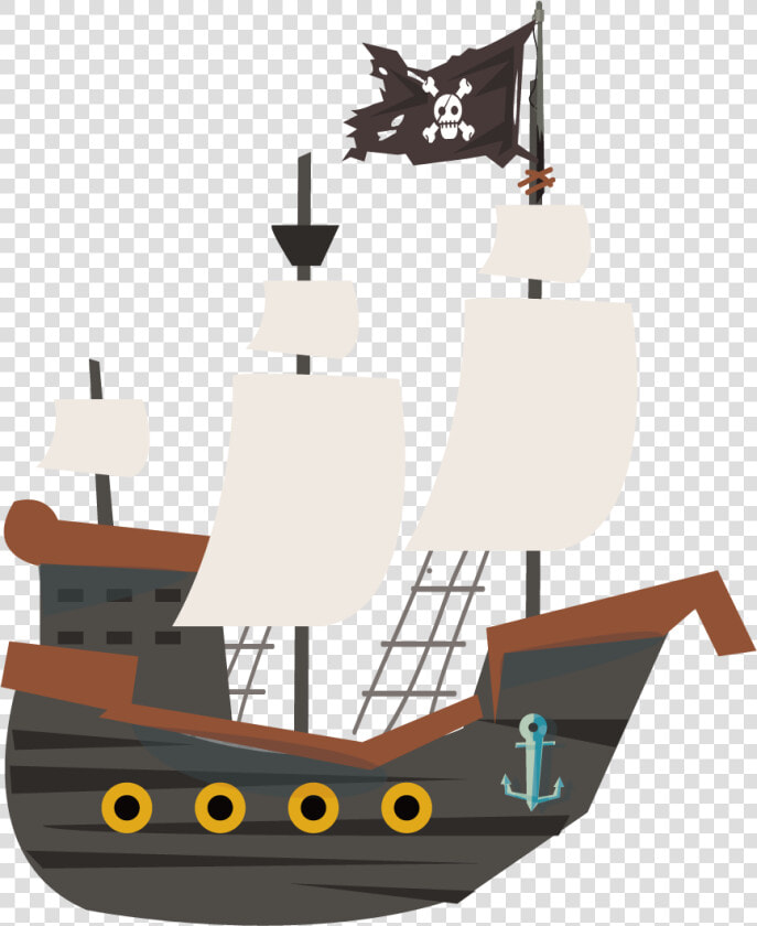 Piracy Ship Cartoon Transprent Png Free Download   Pirate Ship Transparent Background  Png DownloadTransparent PNG