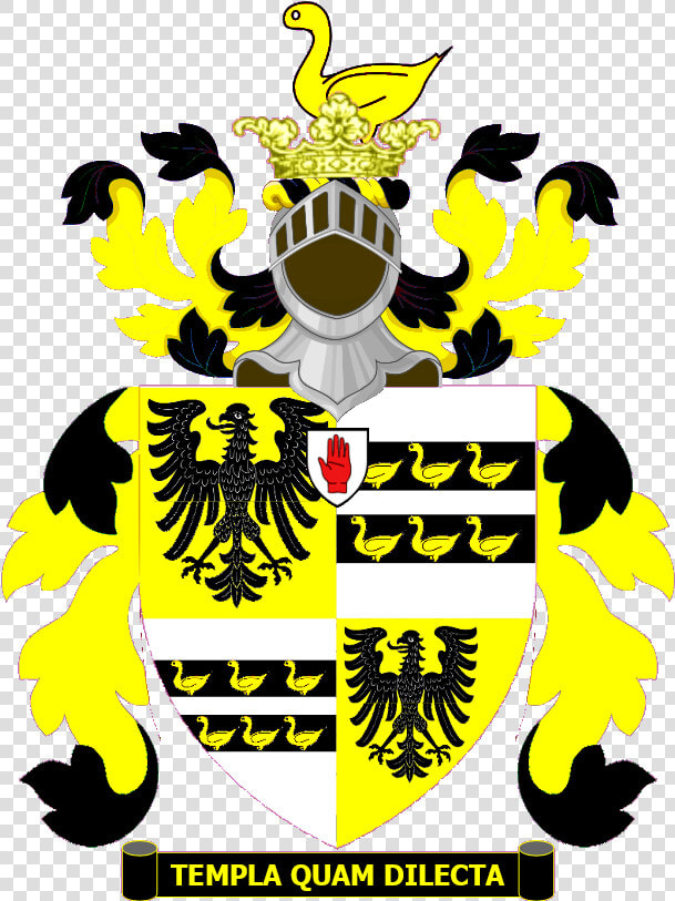 Temple Achievement   Knight Of Garter Coat Of Arms  HD Png DownloadTransparent PNG