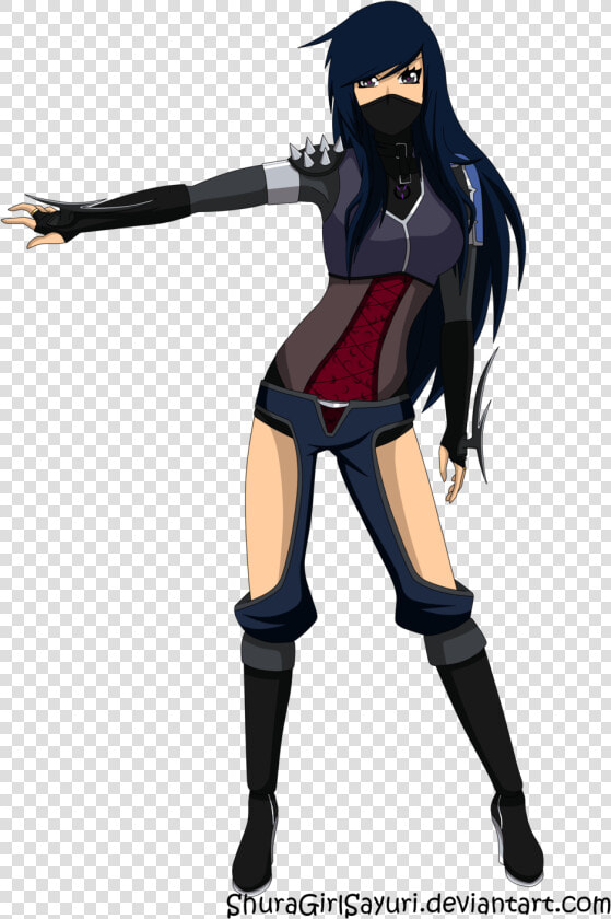 Anime Girl Shinobi Outfit  HD Png DownloadTransparent PNG