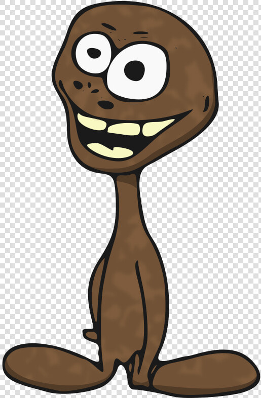 Brown Alien Cartoon Character Alien Vector  Royalty  HD Png DownloadTransparent PNG