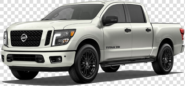 2018 Nissan Titan Midnight Edition In Glacier White   Nissan Titan 2019 Color Silver  HD Png DownloadTransparent PNG