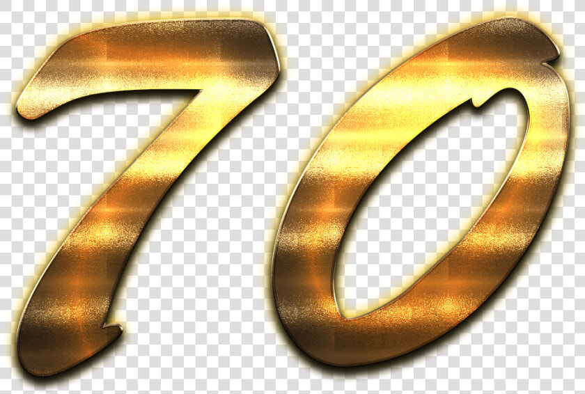 70 Number Golden Png   Transparent Number 70 Png  Png DownloadTransparent PNG