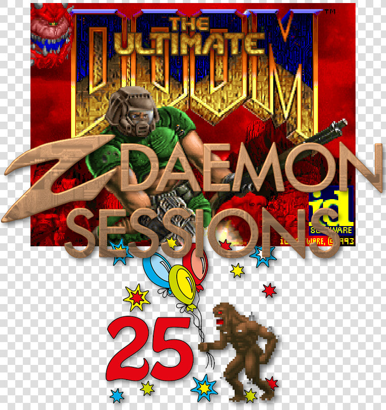 Zds doom 25y   Doom Title Screen  HD Png DownloadTransparent PNG