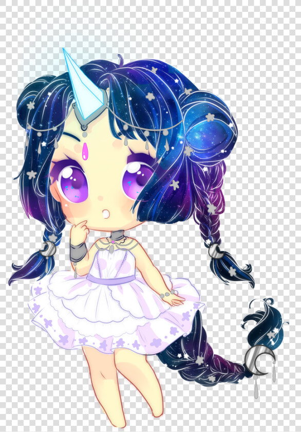 Girl Animegirl Unicorn Cute Drawing Unicorns Anime   Galaxy Unicorn Drawing  HD Png DownloadTransparent PNG