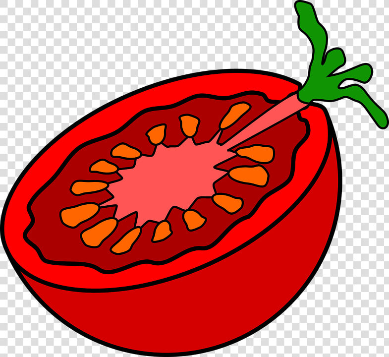 Cut Tomato Svg Clip Arts   Tomato Clip Art  HD Png DownloadTransparent PNG