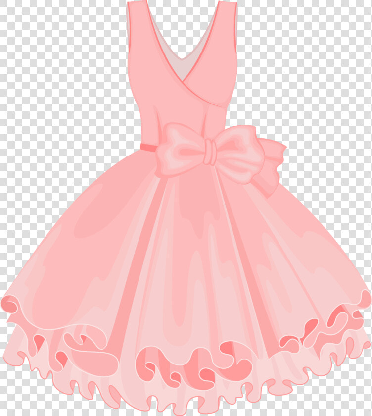 Pink Painted Dress Vector Skirt Tutu Clipart   Pink Dress Icon Png  Transparent PngTransparent PNG