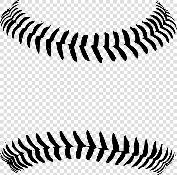 Baseball Black And White Baseball Clipart Black And   Black And White Baseball Laces  HD Png DownloadTransparent PNG