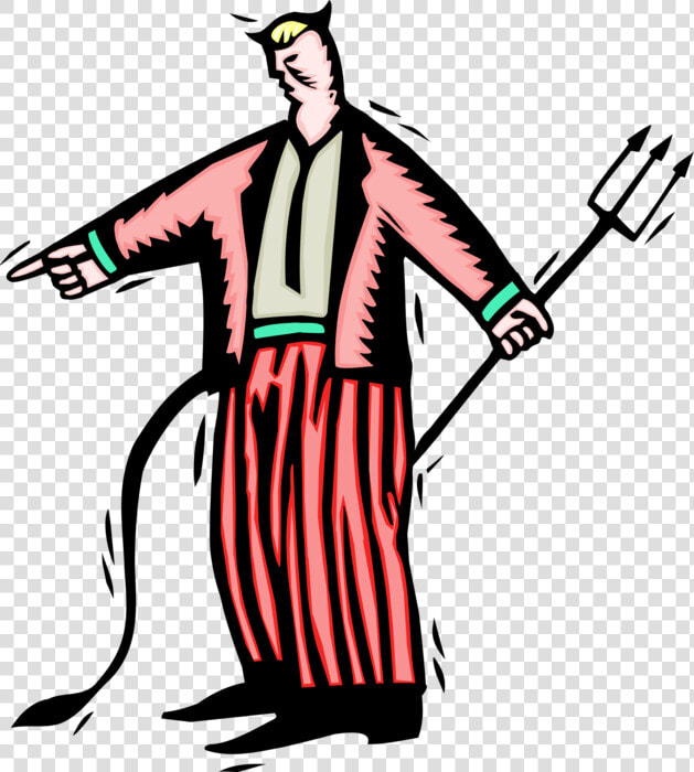 Vector Illustration Of Demonic Businessman Devil Satan   Clip Art  HD Png DownloadTransparent PNG