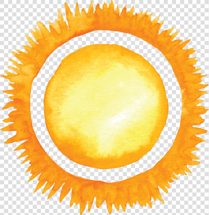 Free Download Summer Watercolor Sun Clipart Watercolor   Free Watercolor Sun Background  HD Png DownloadTransparent PNG