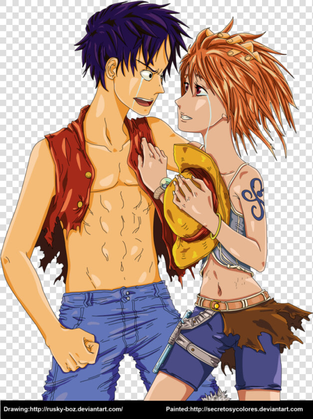 Luffy X Nami   Luffy Nami Kisses One Piece  HD Png DownloadTransparent PNG