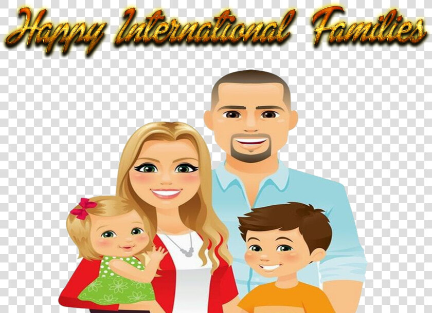 Happy International Day Of Families Png Photo Background   Son And Daughter With Father Clipart Png  Transparent PngTransparent PNG