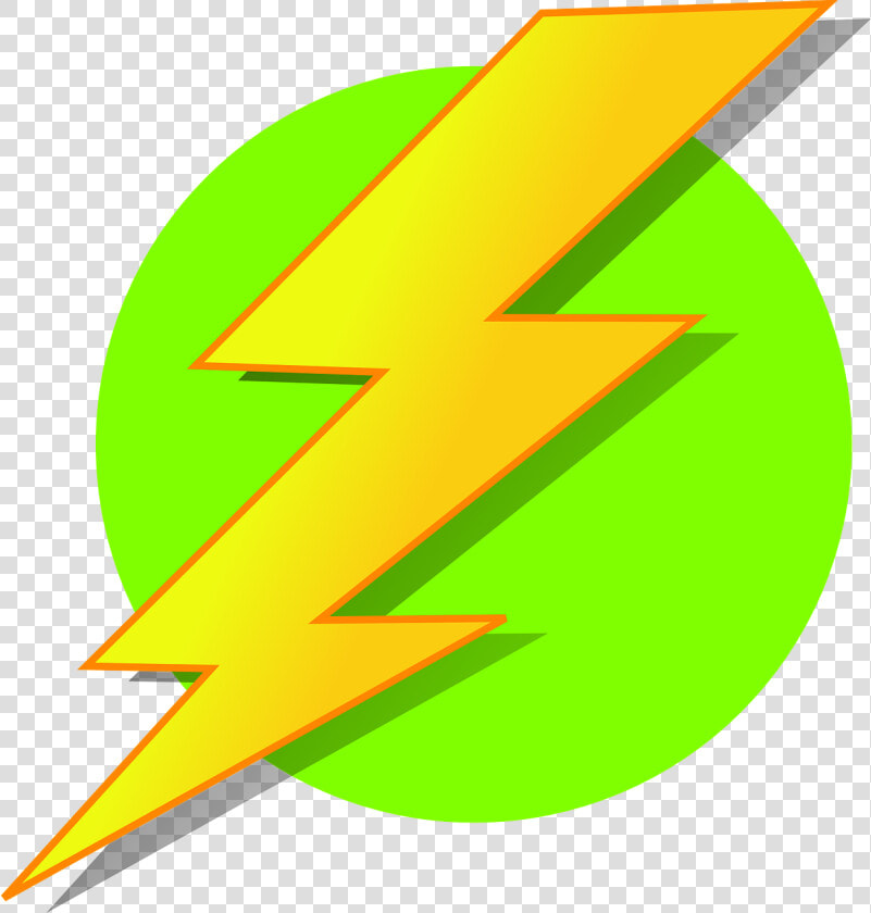 Lightning  Energy  Bolt  Green  Circle  Shadow  Symbol   Lightning Bolt Green Circle  HD Png DownloadTransparent PNG