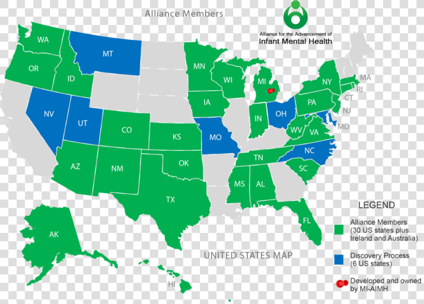 Usa Map   Blues Bruins Fan Map  HD Png DownloadTransparent PNG